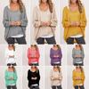 Elegant Women Plus Size Long Sleeve Pullover T-shirt With Loose Baggy Casual Fit