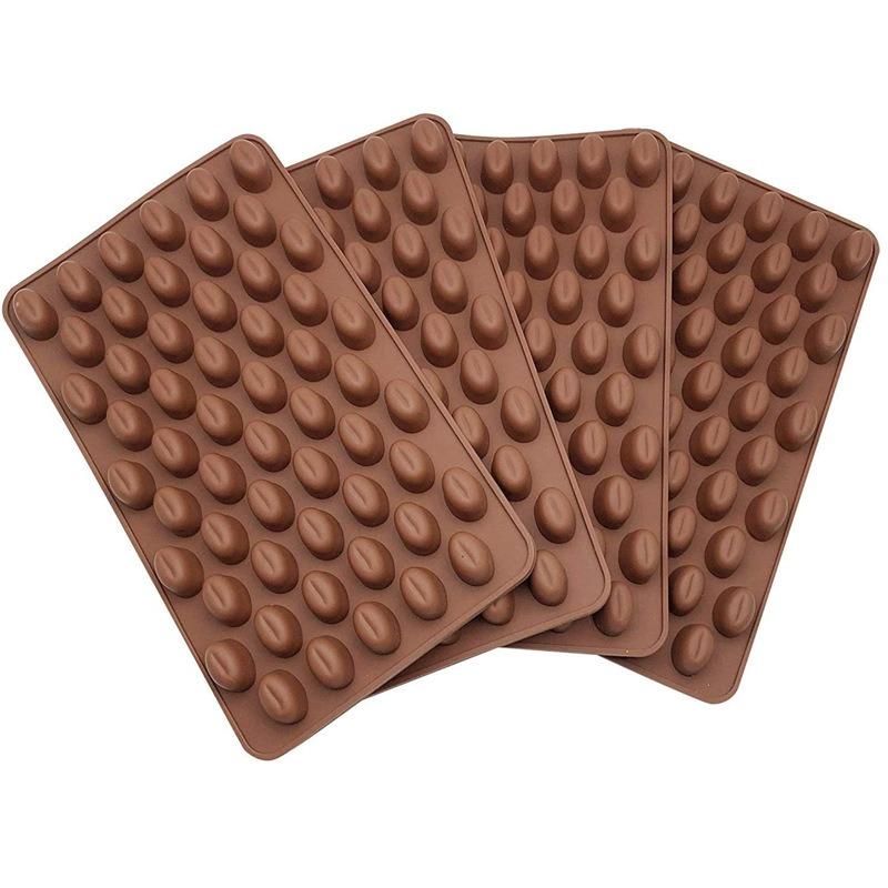 Mini Coffee Beans Chocolate Mold Candy Ice Cube Jelly DIY Cake Decoration Food-Grade Silicone Bakeware Mould Baking Molds