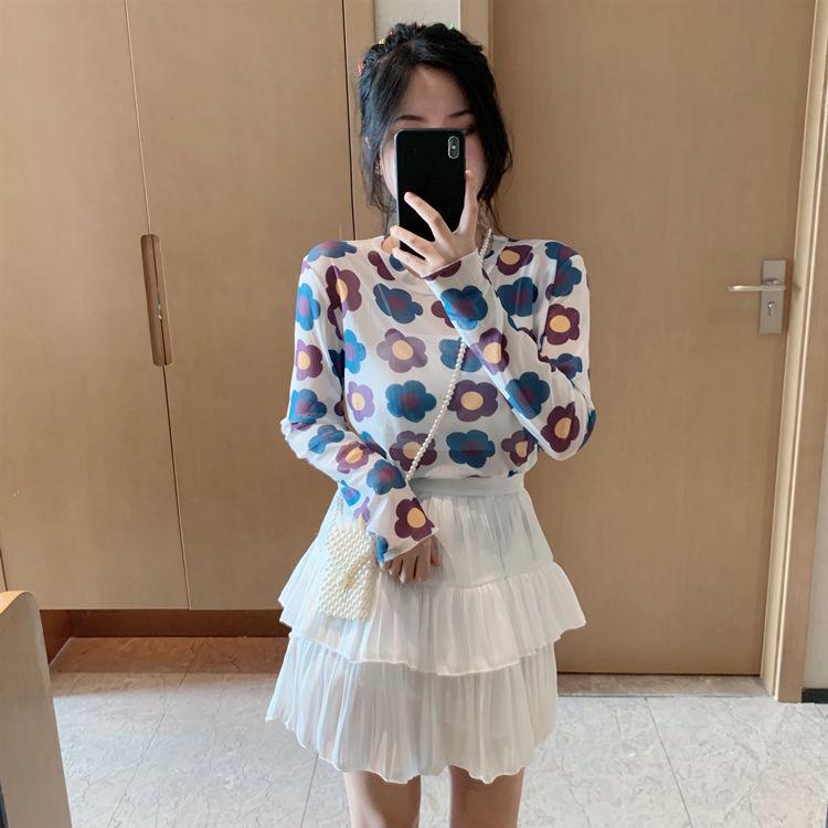 

Женская солнцезащитная футболка с длинными рукавами Ice Silk Mesh - Лето 2025 года, стиль Hyuna One Size (80-140 jin)