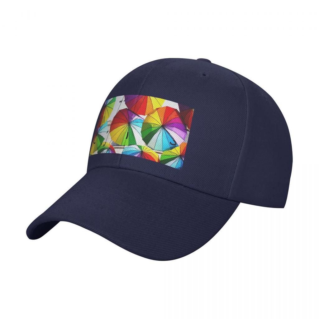 Rainbow Umbrellas Baseball Cap funny hat Anime Hat men's big size hat summer Women's Golf Wear Men's