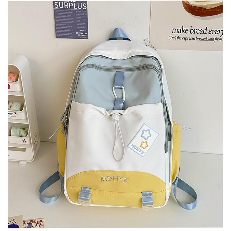 Niche design new simple backpack travel versatile backpack fresh and cute large capacity student bag