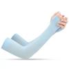 Unisex Cooling Sun Protection Arm Sleeves Fingerless Long for Cycling Fishing Outdoor Anti-Sunburn Sports Cuffs