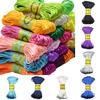 3mm 20M Chinese Knot Satin Nylon Braided Cord Macrame Beading Rattail Cords Multi-colored