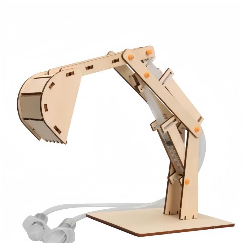 DIY Hydraulic Excavator Model Kids Tecnologia Science Toys Experimental Tool Kit Teaching Aids for Kids Physics Educational