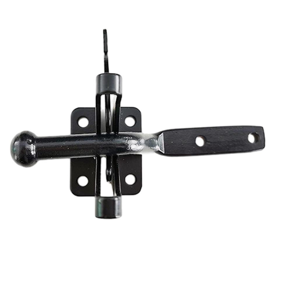 Self Locking Automatic Gravity Lever Fence Gate Latch Black