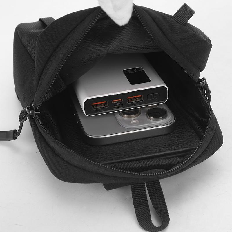 Men's Chest Bag Crossbody Bag Water-repellent Shoulder Bag Lightweight Sports Mobile Phone Bag