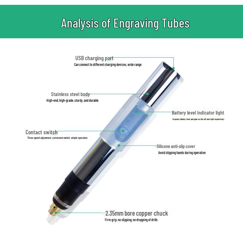 Mini Electric Nail Art Engraving and Grinding Pen with Lithium Battery