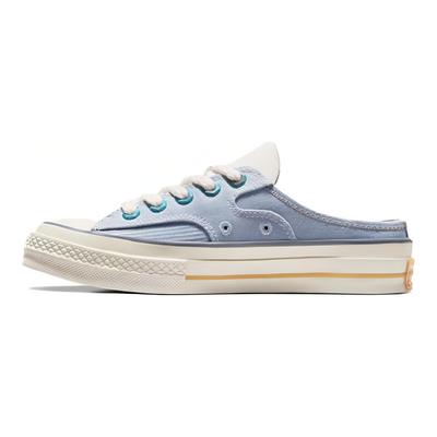 Chuck 70 Mule Wygodne Codzienne Buty Płócienne Niskie Unisex Biało-Niebieskie A06803C