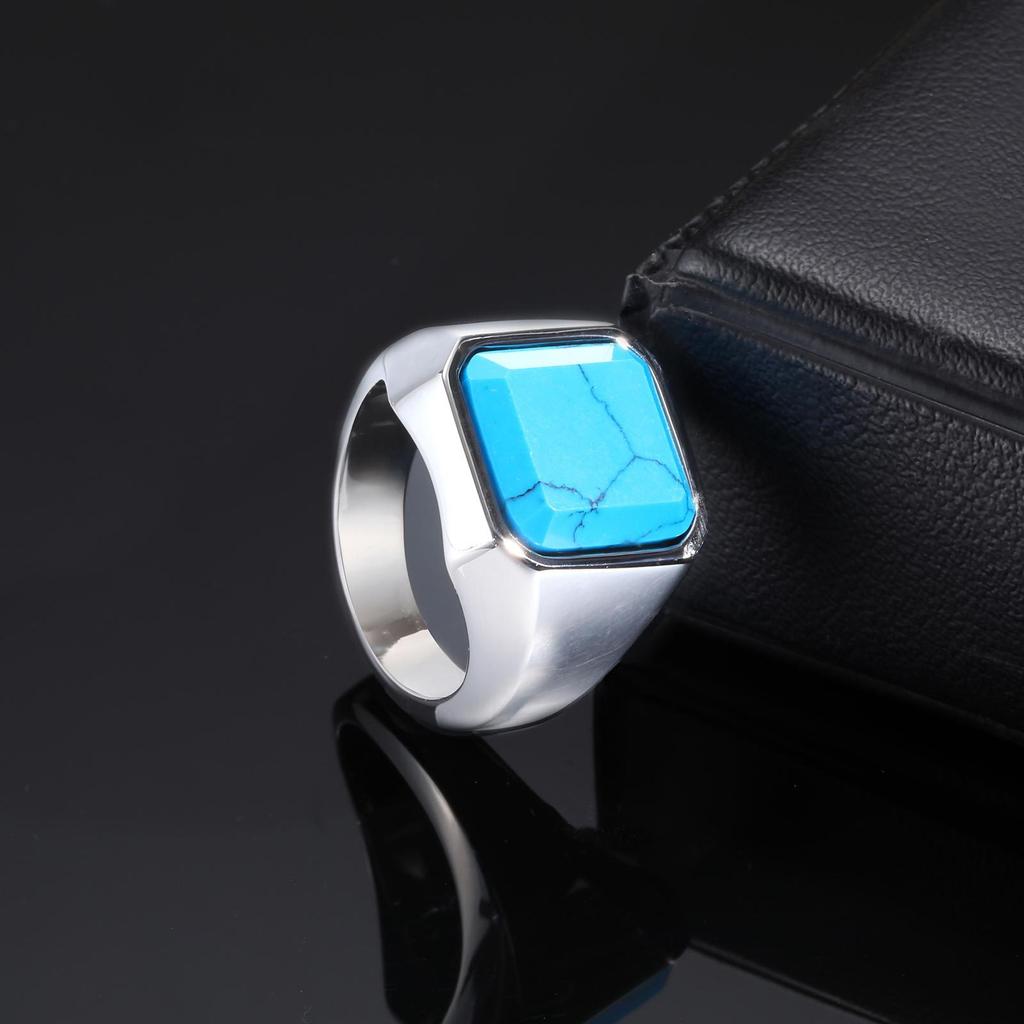 Stainless Steel Black Onyx Ring for Men Stylish Durable and Comfortable Jewelry Gift