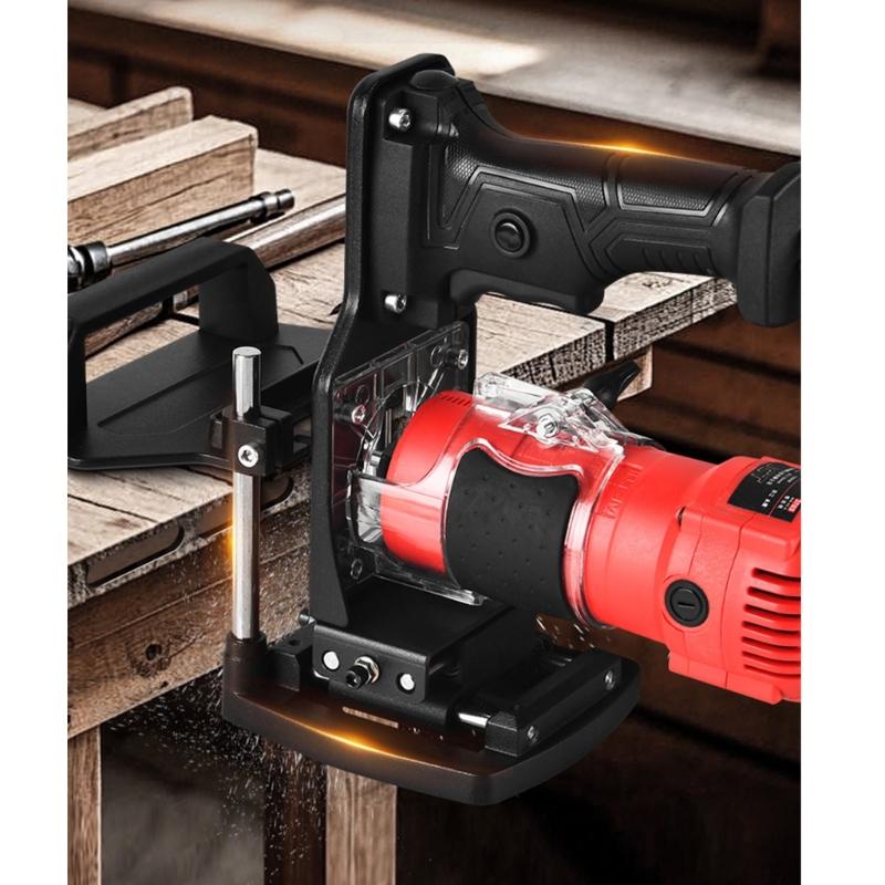 Professional Woodworking Slotting Machine Portable 2 in 1 Small Frame Mold Slotting Bracket Cabinet Hole Fixing