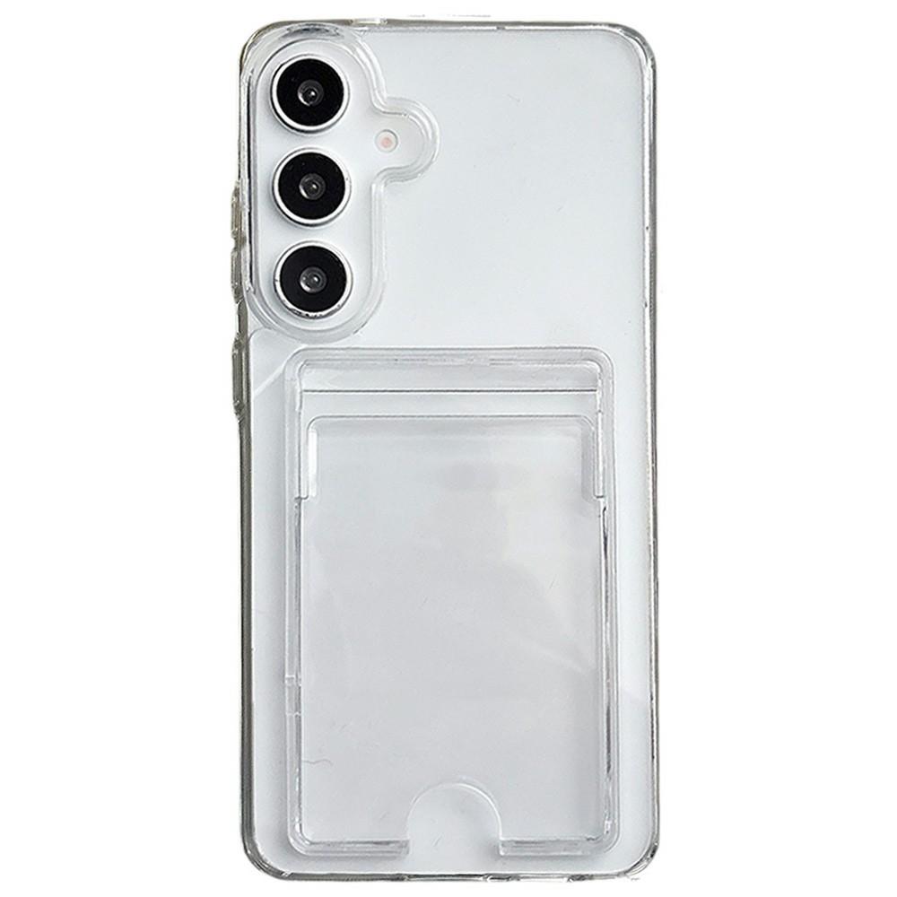 For Samsung Galaxy S26+ Clear Case Acrylic Protective Phone Cover with Card Slot