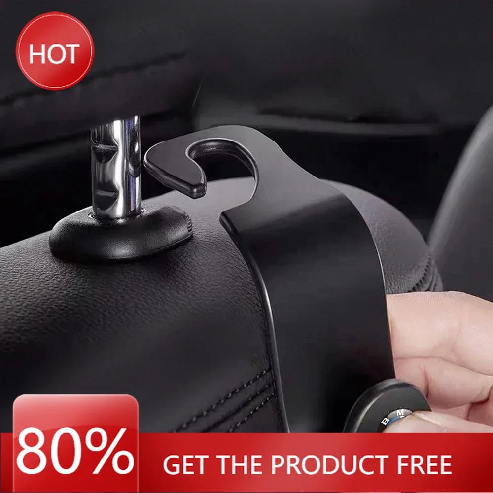 Hot 2025 2pcs Car Seat Backrest Hidden Multi-Functional Hook Car Rear Seat Detachable Creative Headrest Small Hook For BMW M per
