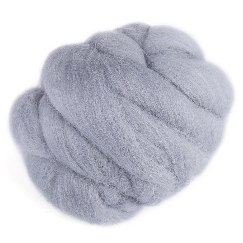 Filatura di lana colorata per infeltrimento ad ago da 55 g?Cucito Rifinitura Lavoro Manuale Materiale (Grigio)