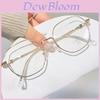 Blue Light Blocking Eyewear With Metal Square Frame For Women And Students