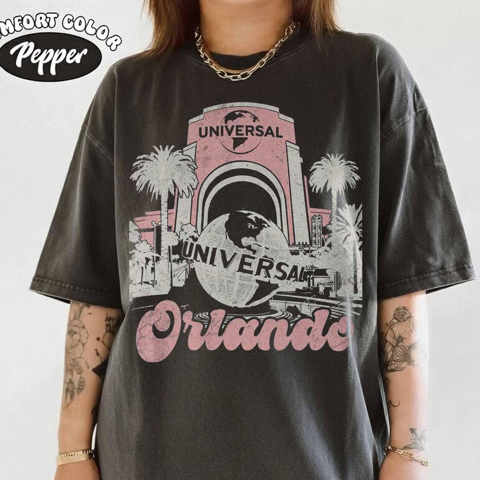 Vintage Universal Studios Orlando Shirt, Retro Universal Globe Theme Park Tee, Florida Travel Vacation Shirt, Universal Studios Souvenir Tee S