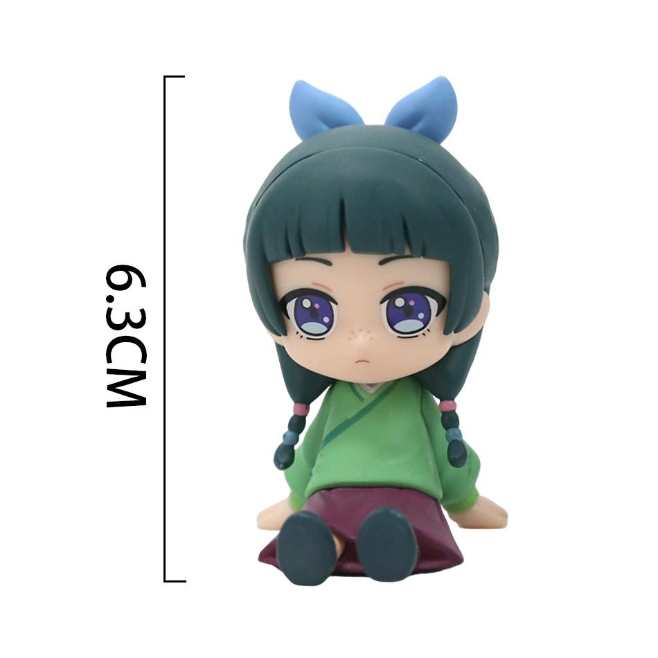 9cm Wersja Q Pamiętniki Aptekarza Maomao Jinshi Mini Figurka Anime Gadżety Kawaii Ozdoby na Biurko Samochód Model Prezenty