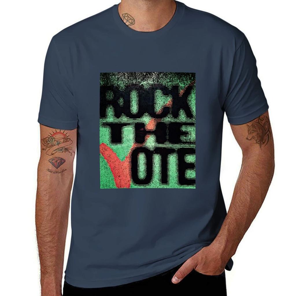 Vintage Rock The Vote Tshirt Relaxed Casual Short Sleeve Tee