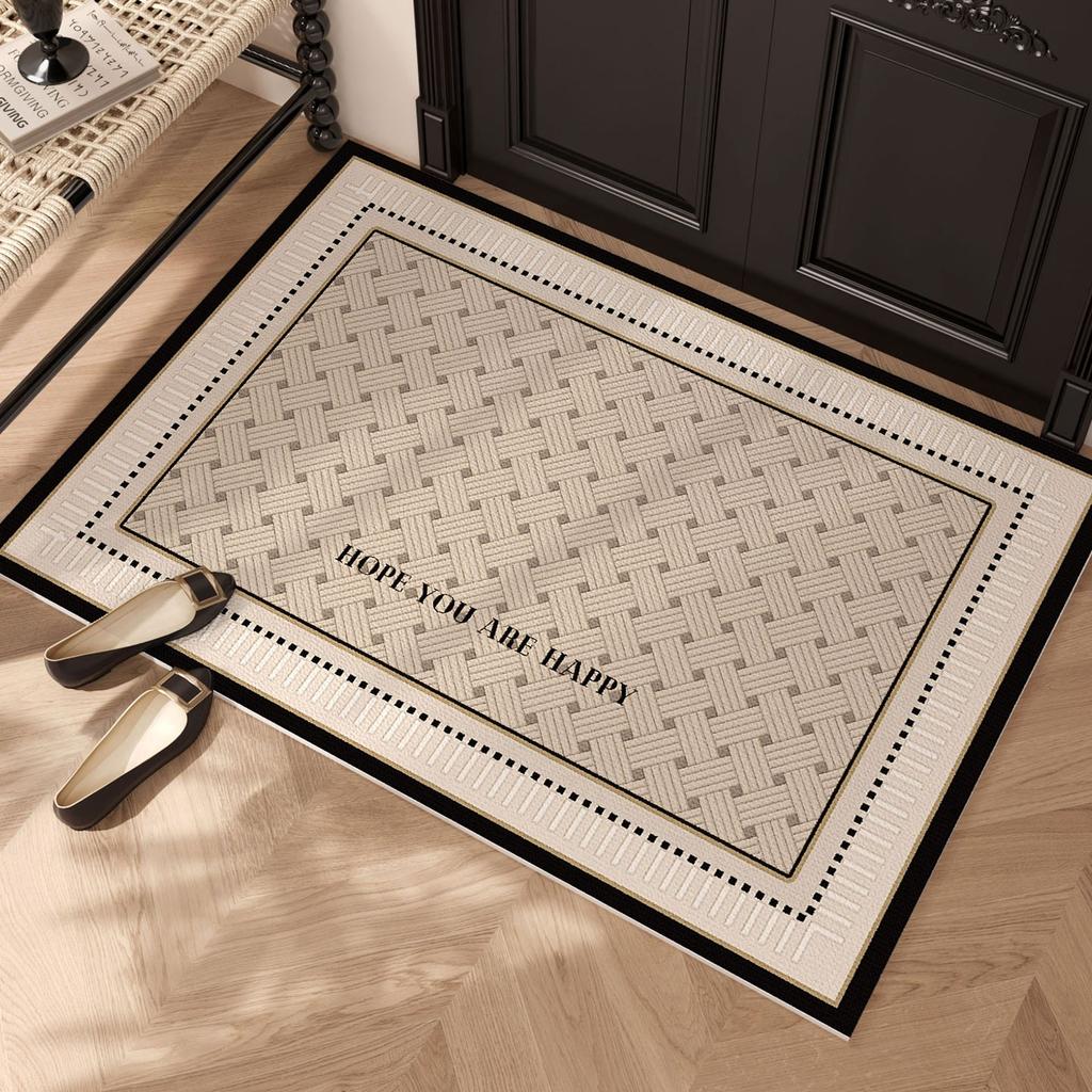 Entrance Door Mat Non-slip Wear-resistant Dirt-resistant Carpet Semi-circular Simplic Texture Garden Rug Outdoor Home Decor Mats