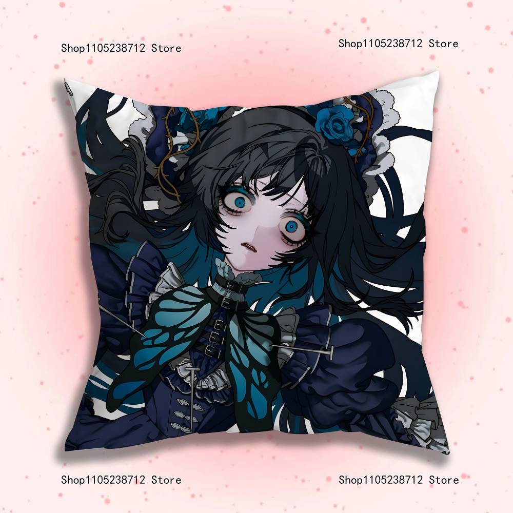A-AdoS Anime Cute Pillow Case For Sofa Decor Car Office Room Printing Cushion Cover Decorations and Protector