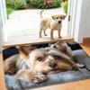 Cute Cat Dog Print Rectangle Carpet Pet Lover Welcome Home Decor Mat Non Slip Floor Rug Entryway Doormat Animal Pattern