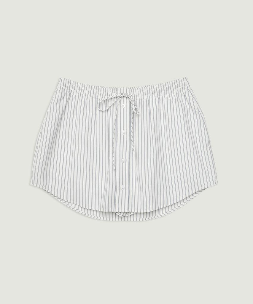 Grove Tess Stripe Skirt (White)