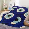 Turkish Lucky Blue Evil Eyes Blanket Skin friendly comfort warm soft plush blanket suitable sofa living room office bedroom
