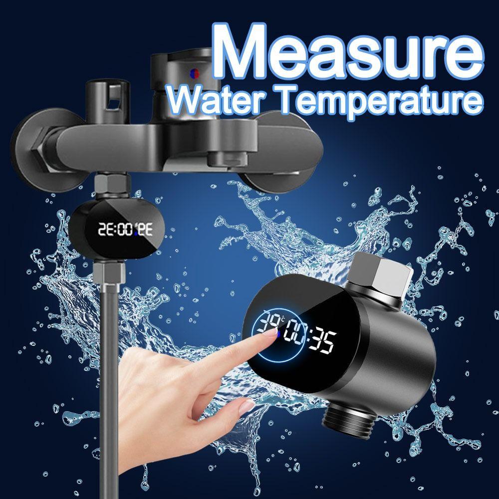 Accurate Faucet Water Temperature Gauge Waterproof Led Display 0~99 Temperature Measurement Meter Shower Water Thermometers