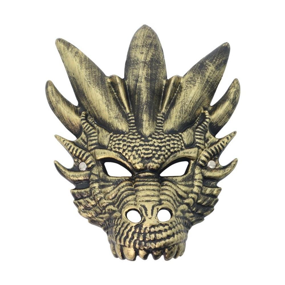 Full Face Halloween Mask Animal Masquerade Mask Punk Dragon Head Mask  Women