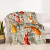 Fish Art Blanket Warmthful Decor Perfect for Office Chair Bed Sofa for All Occasions Modern Style Ideal Gift For Birthday Valentine'S Day