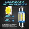 MAXGTRS 2X 12V 24V Festoon C5W C10W 3030 Chip Bulb Canbus Car LED Interior Dome Reading License Plate Lights 6000K