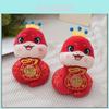 Adorable Plush Snake Year Zodiac Plush Toy Pendant 3 Inch Soft Red Gift Accessory