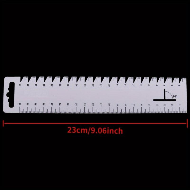 DIY Sewing Patchwork Ruler Ultrathin Soft 21cm Sewing Tools Accessories Quilting Tools Handmade