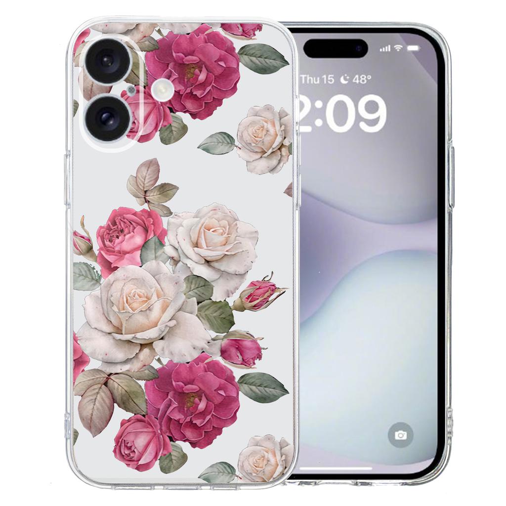 For iPhone 16 Plus Case Pattern Print TPU Protective Phone Cover