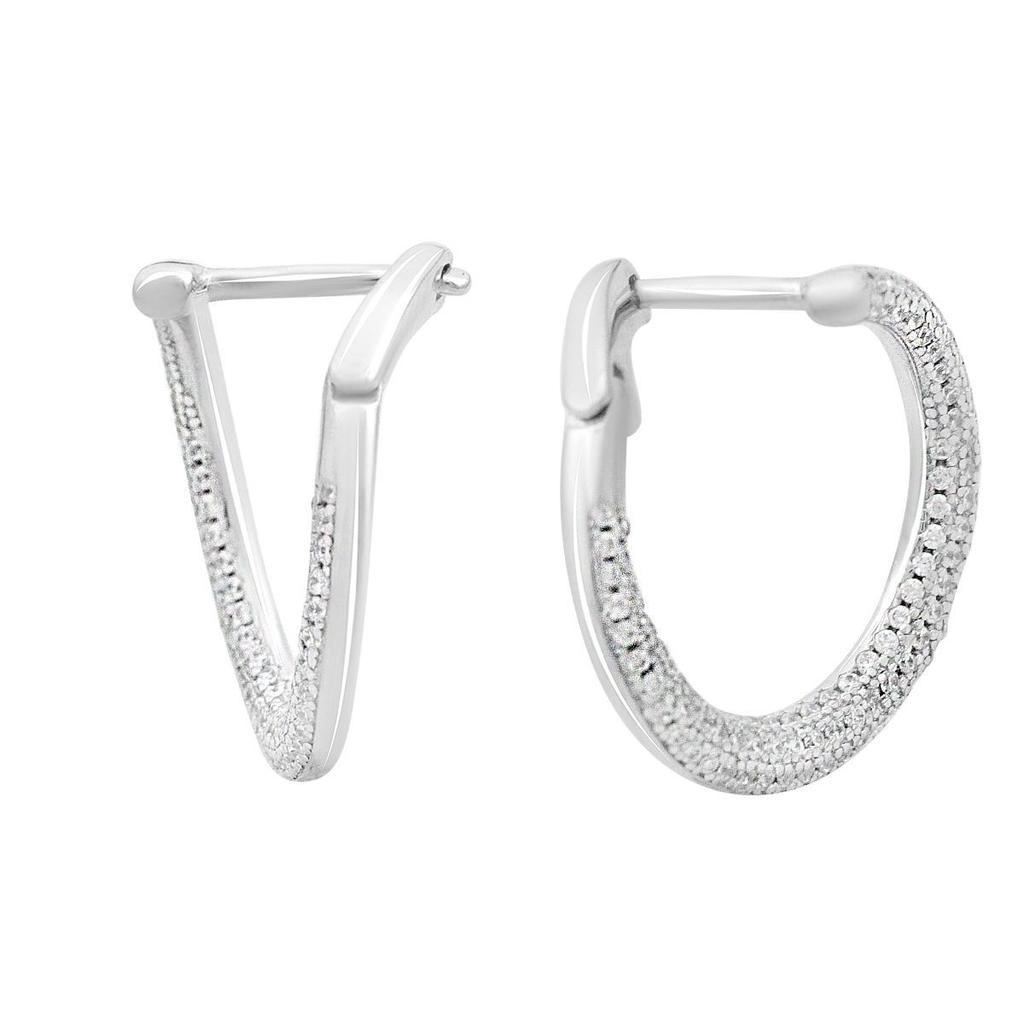 Stříbrné náušnice s kubickými zirkony (2142355)