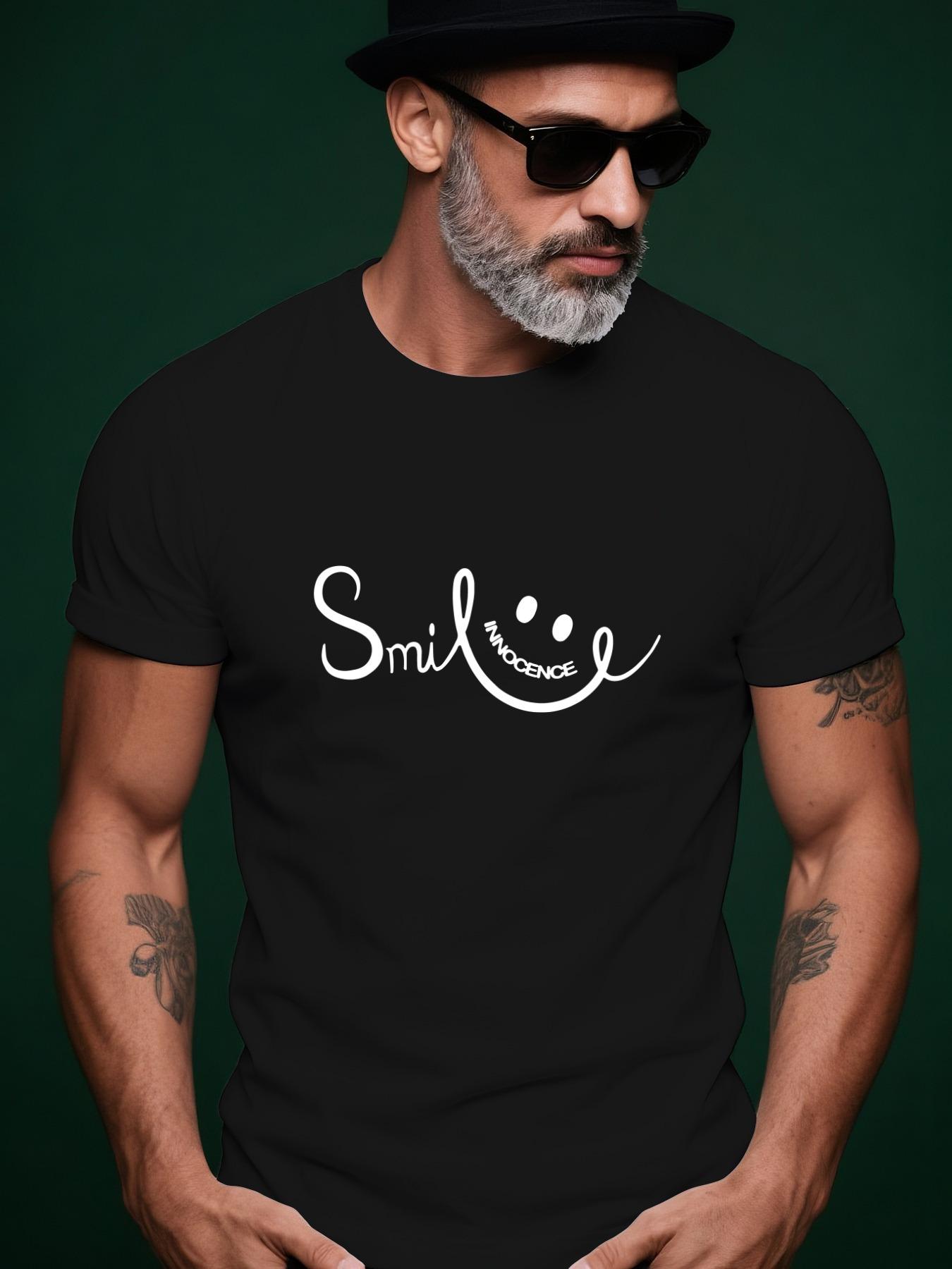SMILE Streetwear Summer Tshirt - Light Grey Regular Fit R... XXXL