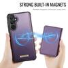 2 In 1 Detachable Luxury Business Magnetic Leather Case For Samsung S26 Ultra S25 S24 Plus S23 S22 A17 A07 A57 Shockproof Cover