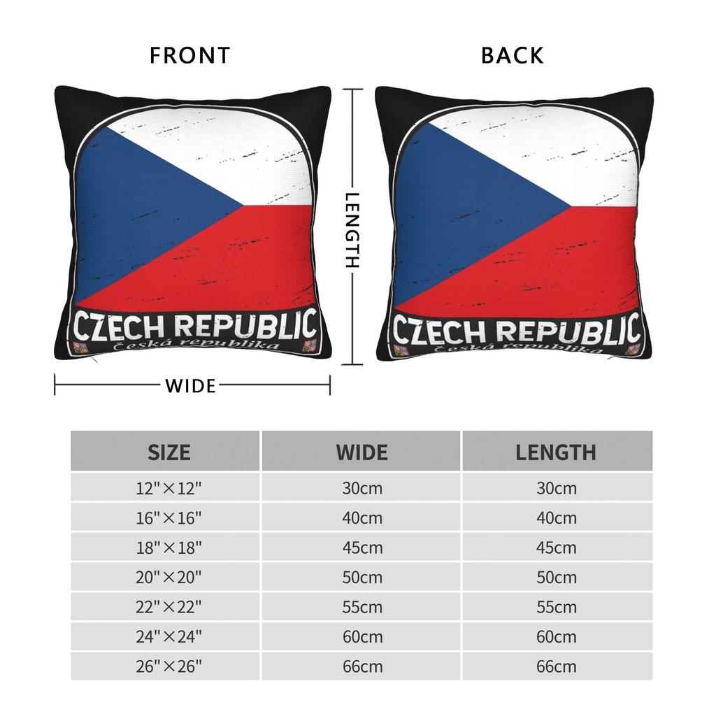 Czech Republic Coat of Arms Pillow Cover Merchandise Printed Cushion Cover Decorations Throw Pillow Case Cover Home Multi-Size