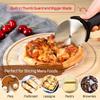 Stainless Steel Pizza Cutter Wheel With Anti-Slip Handle Blade Cover Round Wheel Cutting Dough Slicer Pastry Kitchen Baking Tool