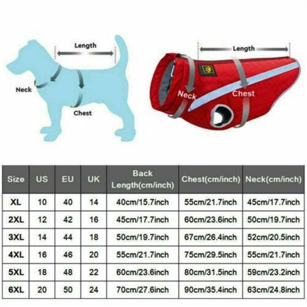 Soft Thickened Clothes Reflective Pet  Coat Waterproof Puppy Wadded Jacket Dog Jackets