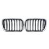 Samochodowy Grill Przedni Trwała Para Przedni Grill w Stylu Nerki Do E36 Seria 3 M3 1997-1999 Praktyczny Srebrny Grill Część Samochodowa