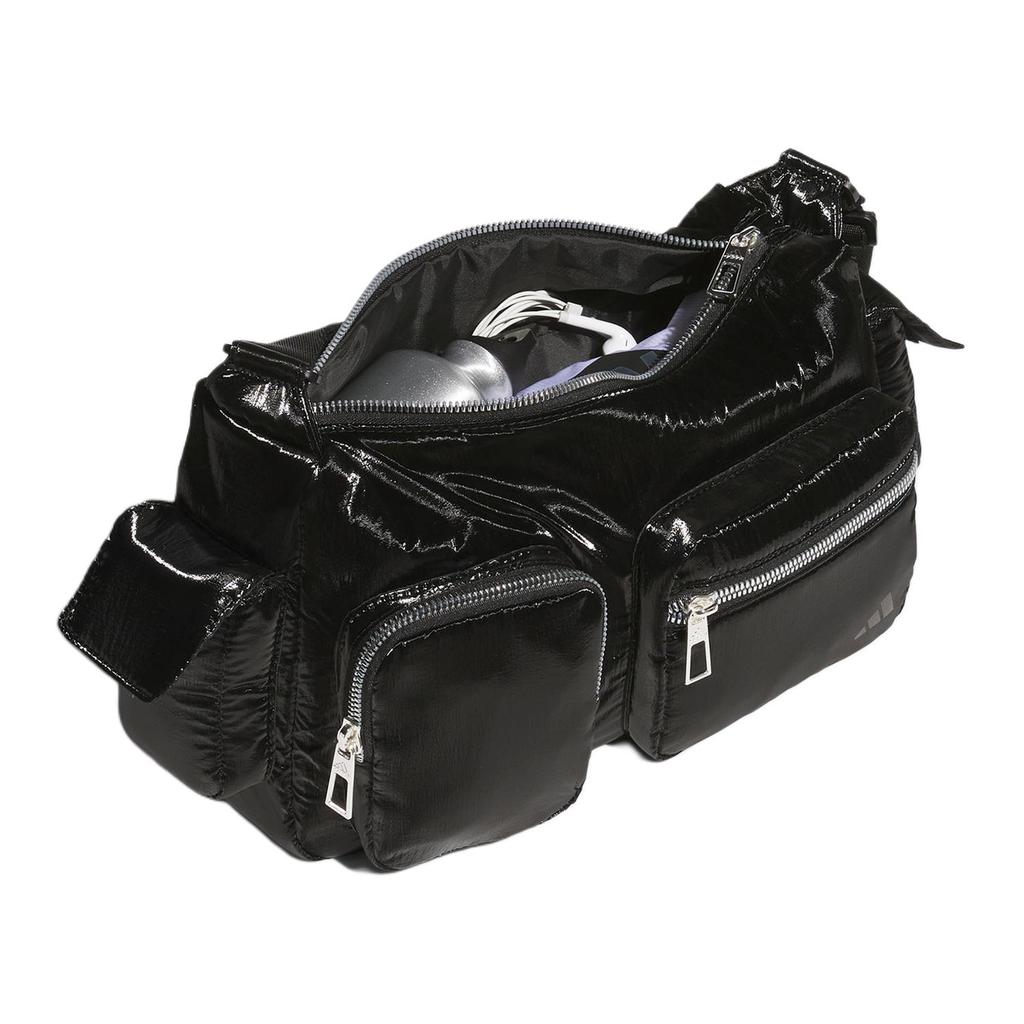 adidas PU Polyurethane Portable Crossbody Bag, Shoulder Bag Regular Women's Black JE3901