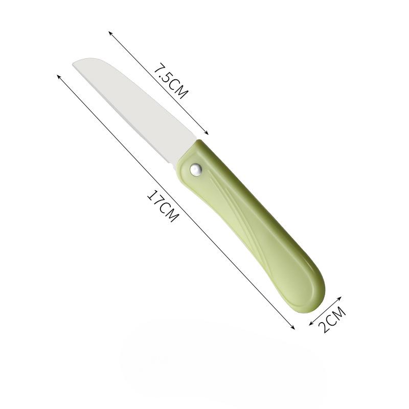 Stainless Steel Folding Fruit Knife Household Portable Portable Small Shaving Knife Kitchen Knife Paring Knife Melon and Fruit Knife