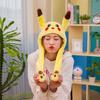 Beliebtes Produkt, 60 cm, süße Pikachu-Mütze, Ohren, die sich nach oben und unten bewegen, Airbag, Plüschtier, Mütze, Geburtstagsgeschenk