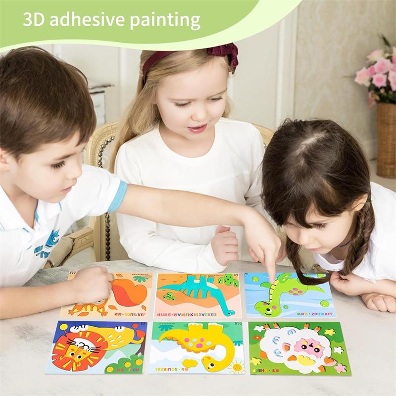 3D Eva Foam Sticker Kit For Kids, Preschool Learning Toys, Creative Diy Craft Activity For Boys & Girls (Age 3-6)