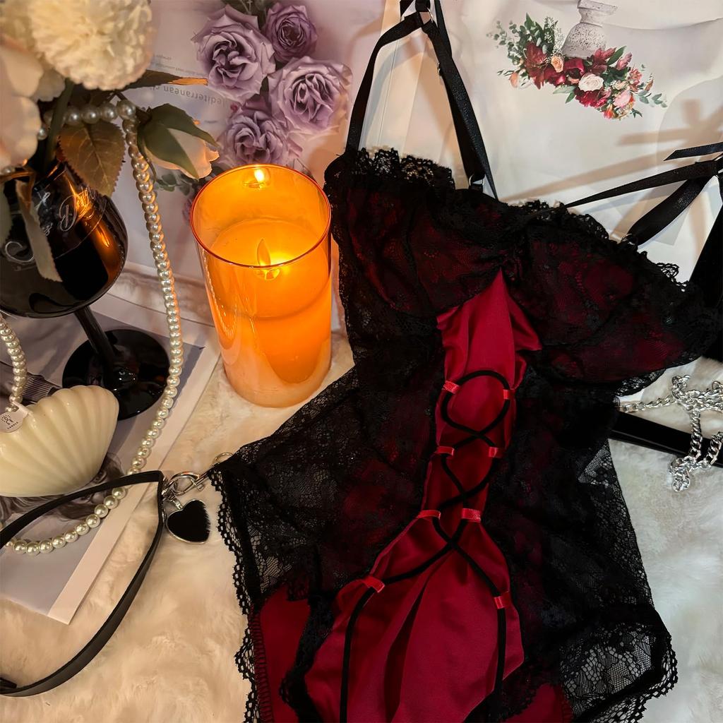 Sexy Extreme Room Extremely Open With One Red [SENMHS] Lingerie, Wear, Cute, Erotic, Sexy, Competition, Women's See-Through Leotard, Perforated,