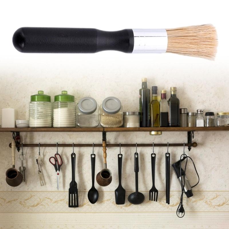 Ergonomic Cleaning Brush With Wooden Grip Heavy Duty Bristles Scrubber Practical Kitchen Tool Stubborn Stain