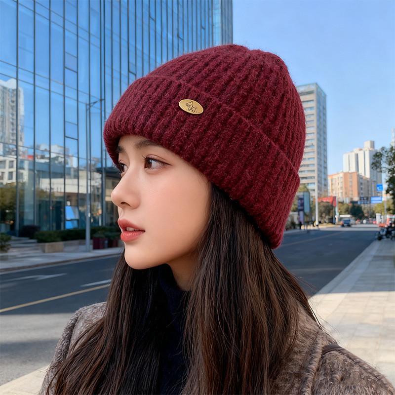 Knitted Hat For Women Men Winter Warmth Windproof Acrylic Casual Fashion Accessory