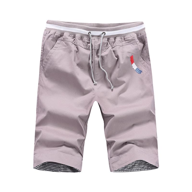 

Мужские модные шорты-карго, летние стильные шорты, мужские однотонные шорты, пляжные шорты, мужские брюки M серый