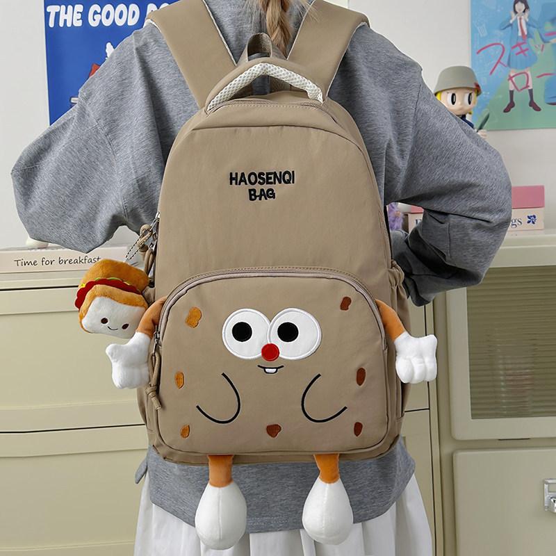 Schoolbag1011 new Korean version of female versatile primary school students 1-1 grades light spine protection campus junior high school students