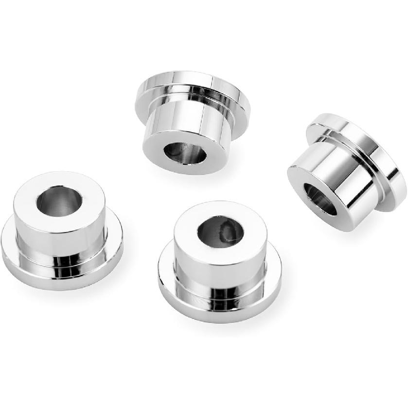 Wsays CNC Handlebar Riser Bushings Solid Billet Aluminum Compatible with Harley Sportster XL 1984-2022, Fit Softail FXR 1984-2017 Fit Dyna FXDL/I